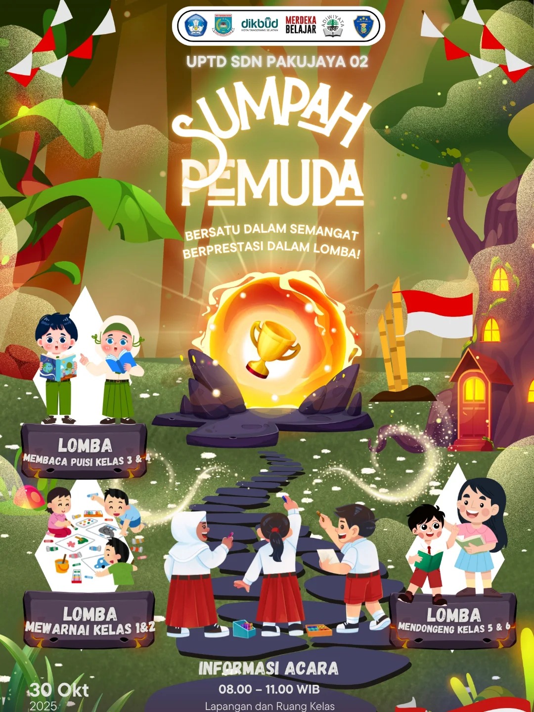 Memperteguh Semangat Persatuan: UPTD SDN Pakujaya 02 Gelar Upacara Peringatan Hari Sumpah Pemuda 28 Oktober 2025