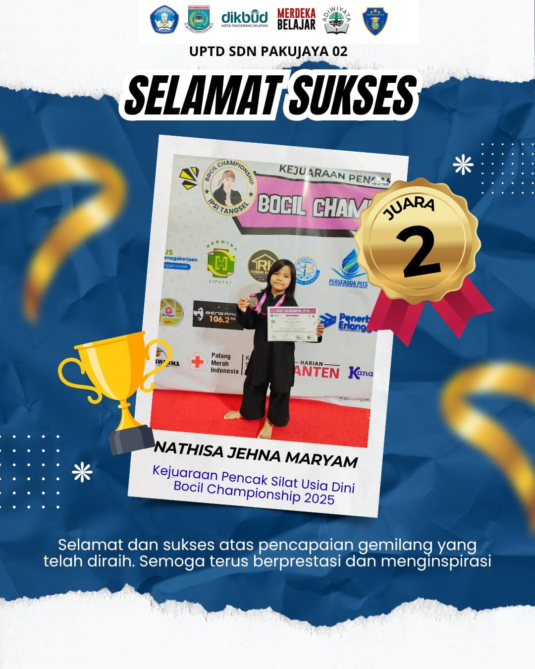 Kejuaraan Pencak Silat Usia Dini Bocil Championship 2025