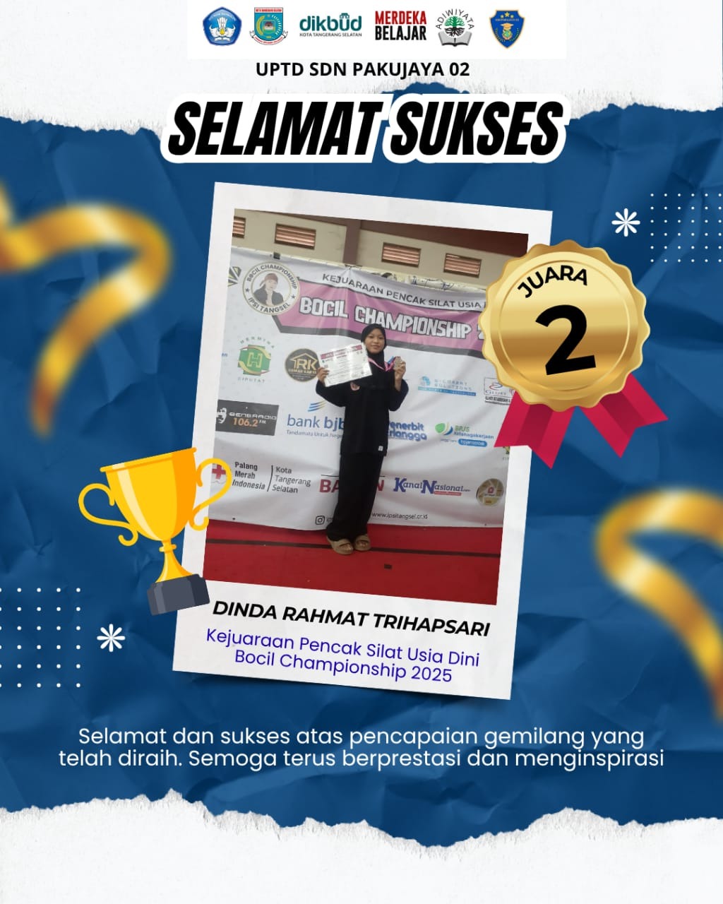 Kejuaraan Pencak Silat Usia Dini Bocil Championship 2025